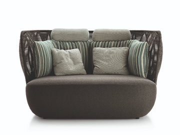 BAY - 2 seater fabric garden sofa by B&B Italia Outdoor - view 2